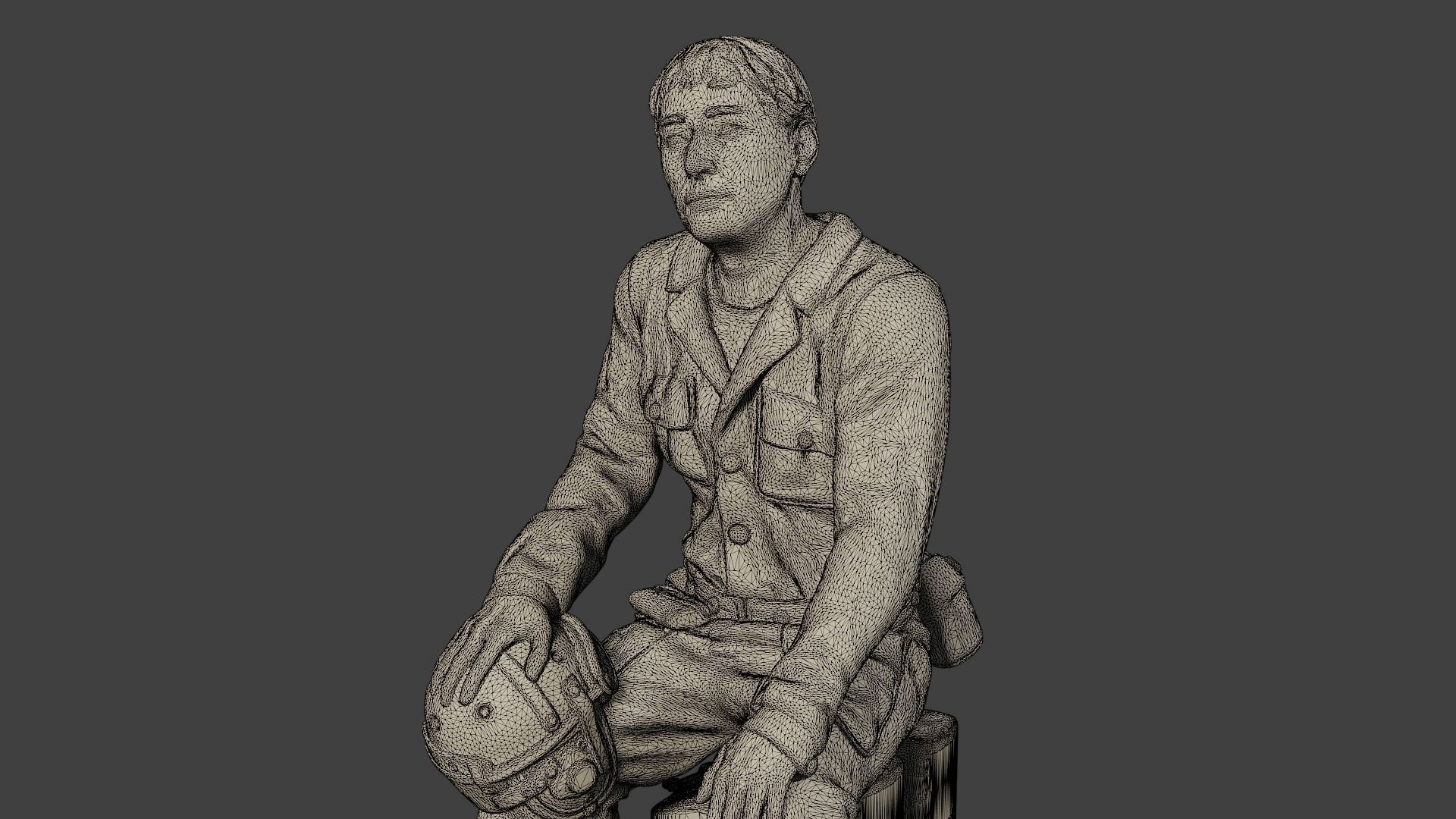 American Tank Crew ww2 ATC1 Pack1 3D Model Collection_27