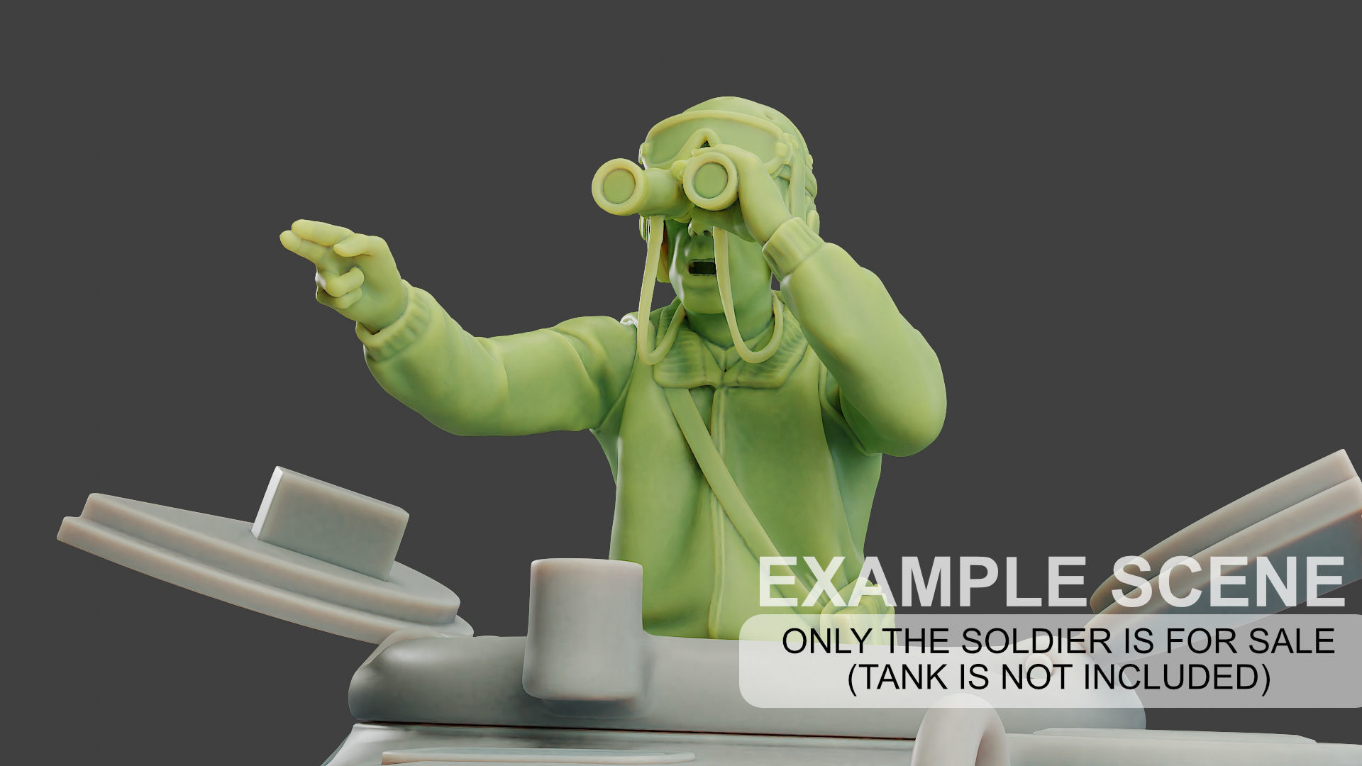 American Tank Crew ww2 ATC1 Pack1 3D Model Collection_25