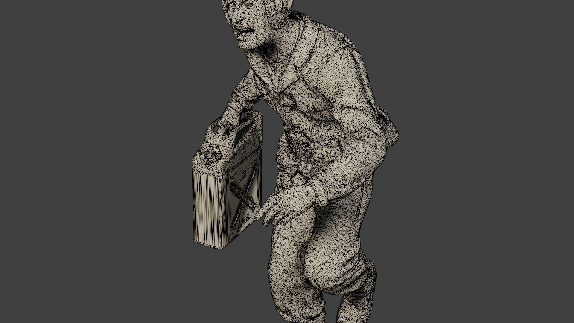 American Tank Crew ww2 ATC1 Pack1 3D Model Collection_36