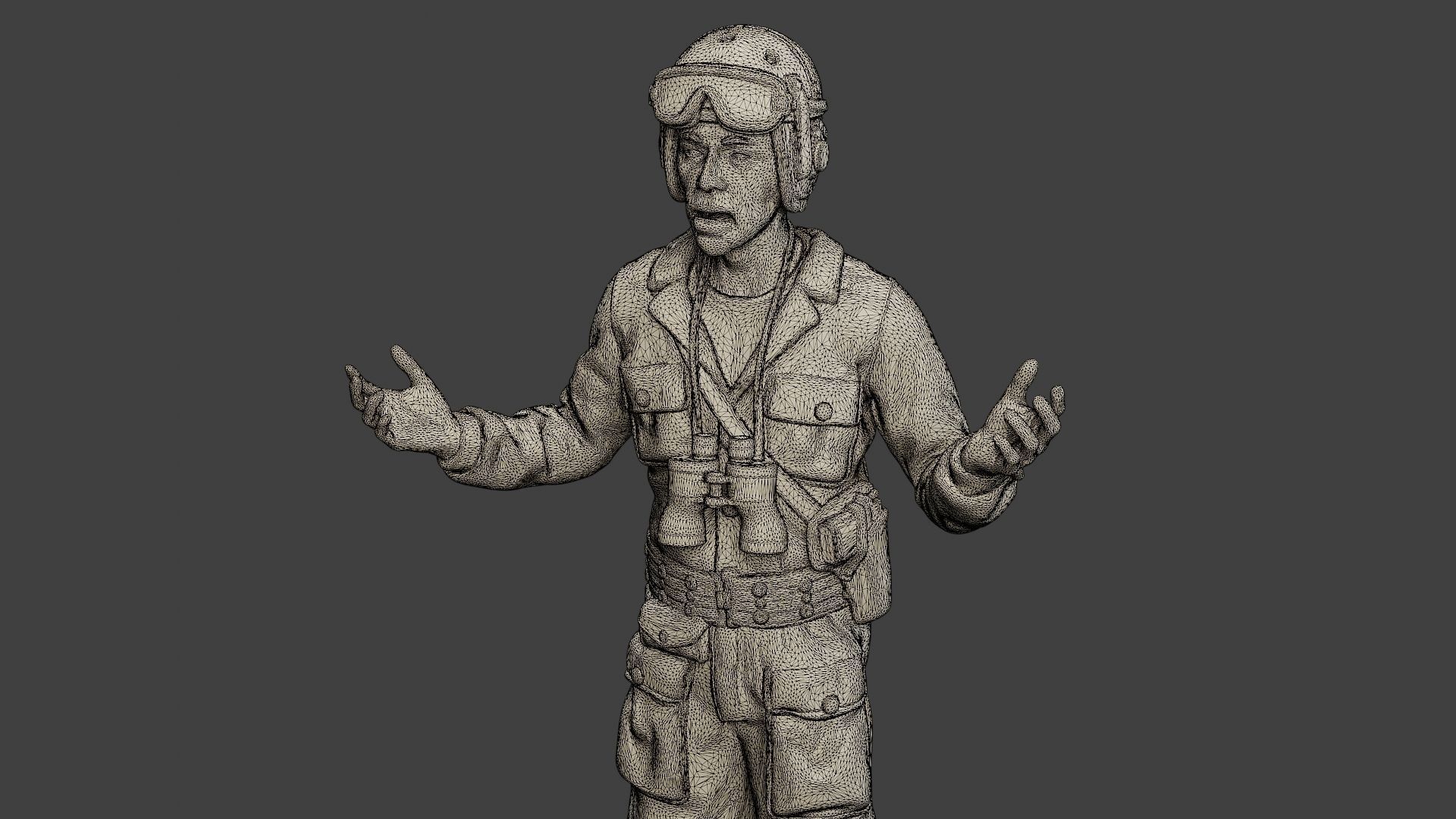 American Tank Crew ww2 ATC1 Pack1 3D Model Collection_33