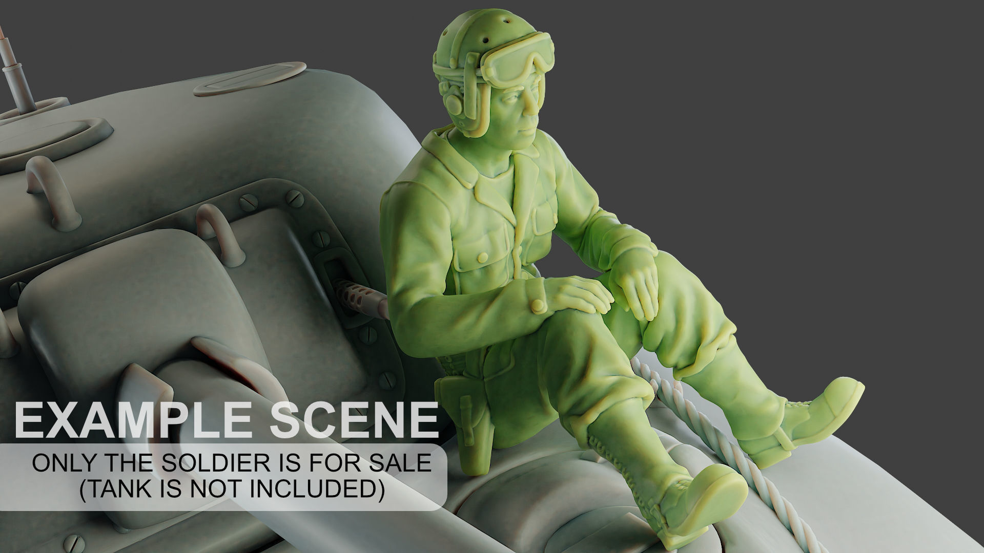 American Tank Crew ww2 ATC1 Pack1 3D Model Collection_22