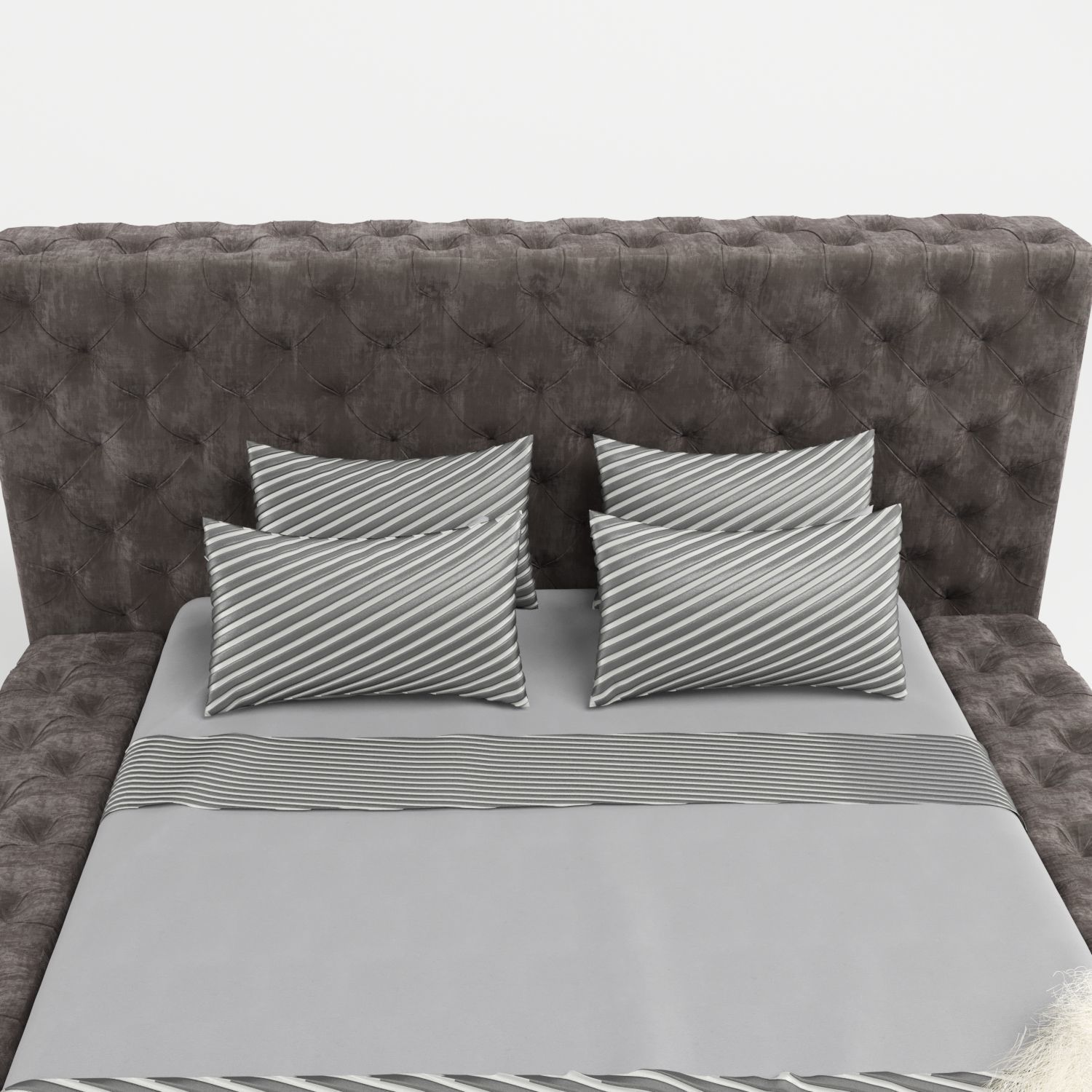 classic bed 3D model_4