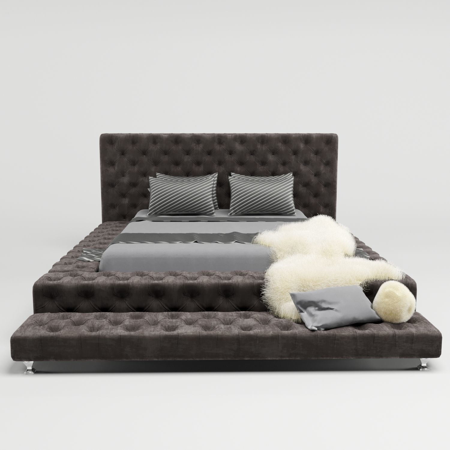 classic bed 3D model_2