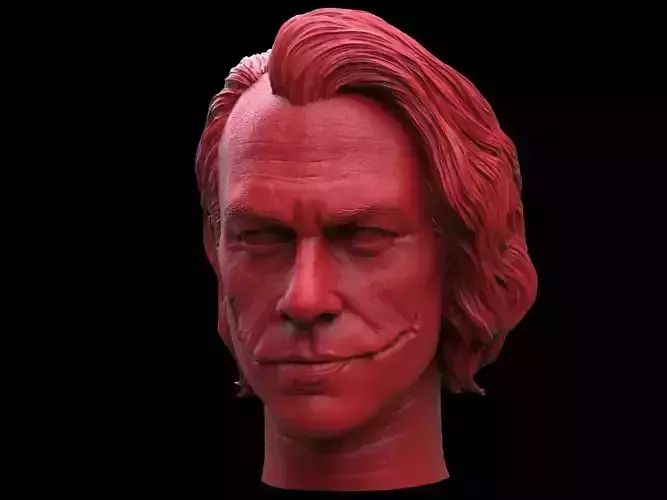 Joker- Heath Ledger Head 3D print model