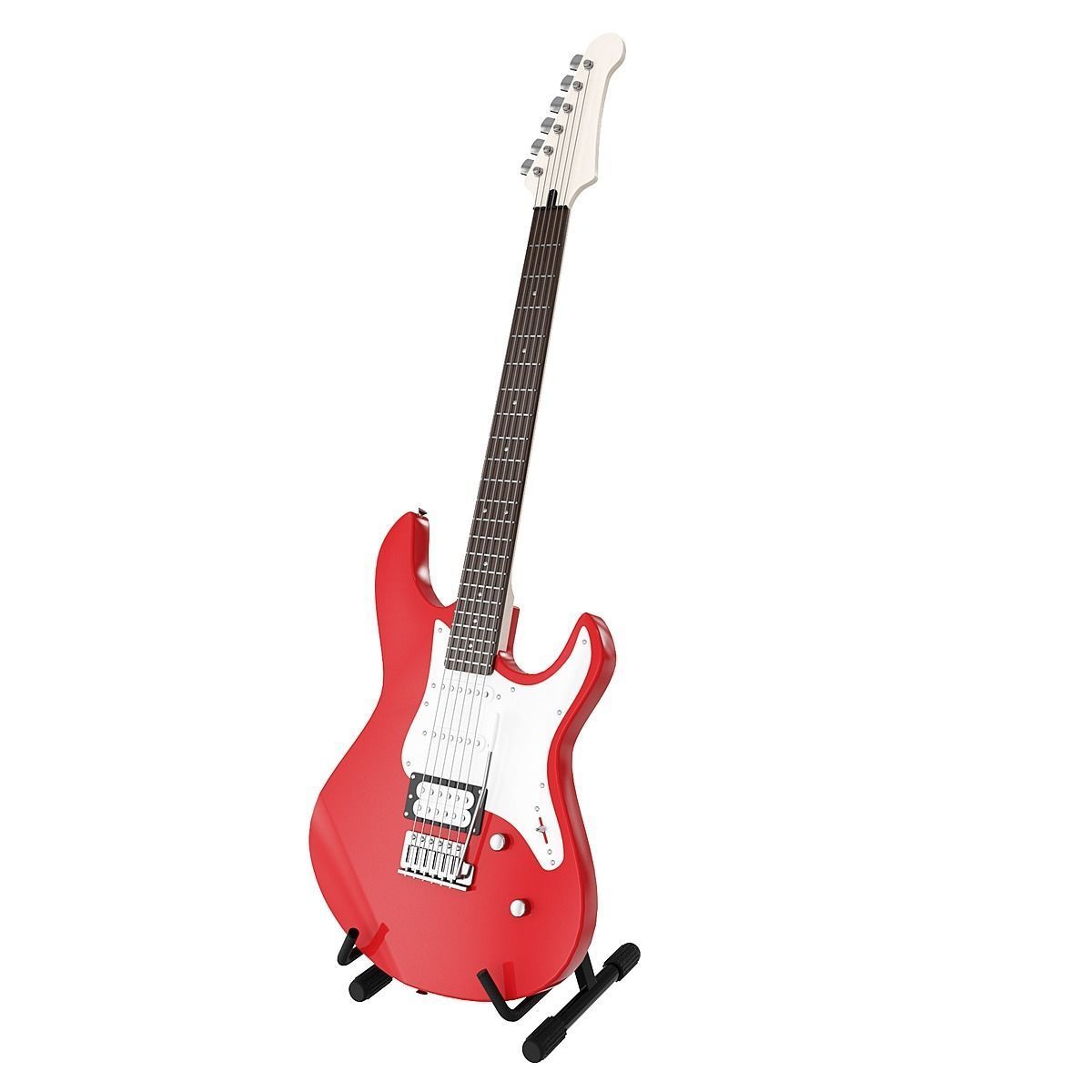 Electric Guitar Yamaha Pacifica 012 BLENDER 3D Model Cycles 3D model_2