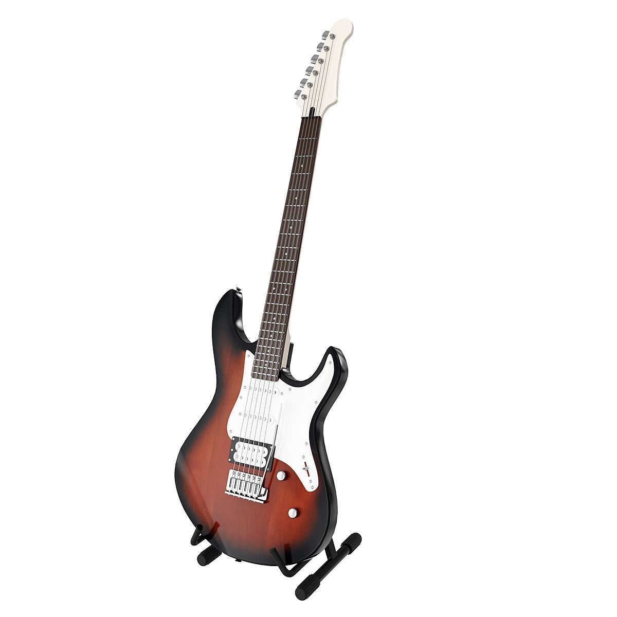 Electric Guitar Yamaha Pacifica 012 BLENDER 3D Model Cycles 3D model_1