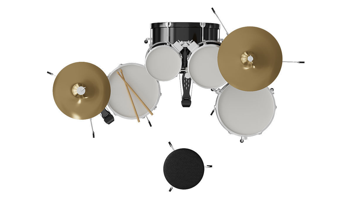 Pearl Drums BLENDER 3D Model Cycles 3D model_1