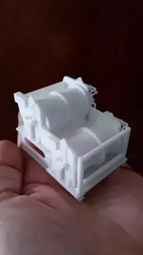 2-way winch for ship model prepared for 2 engines