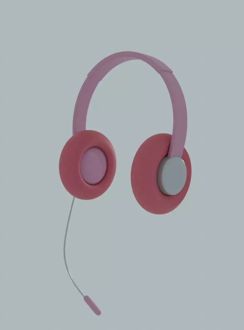 Headphone headset Free 3D model_0