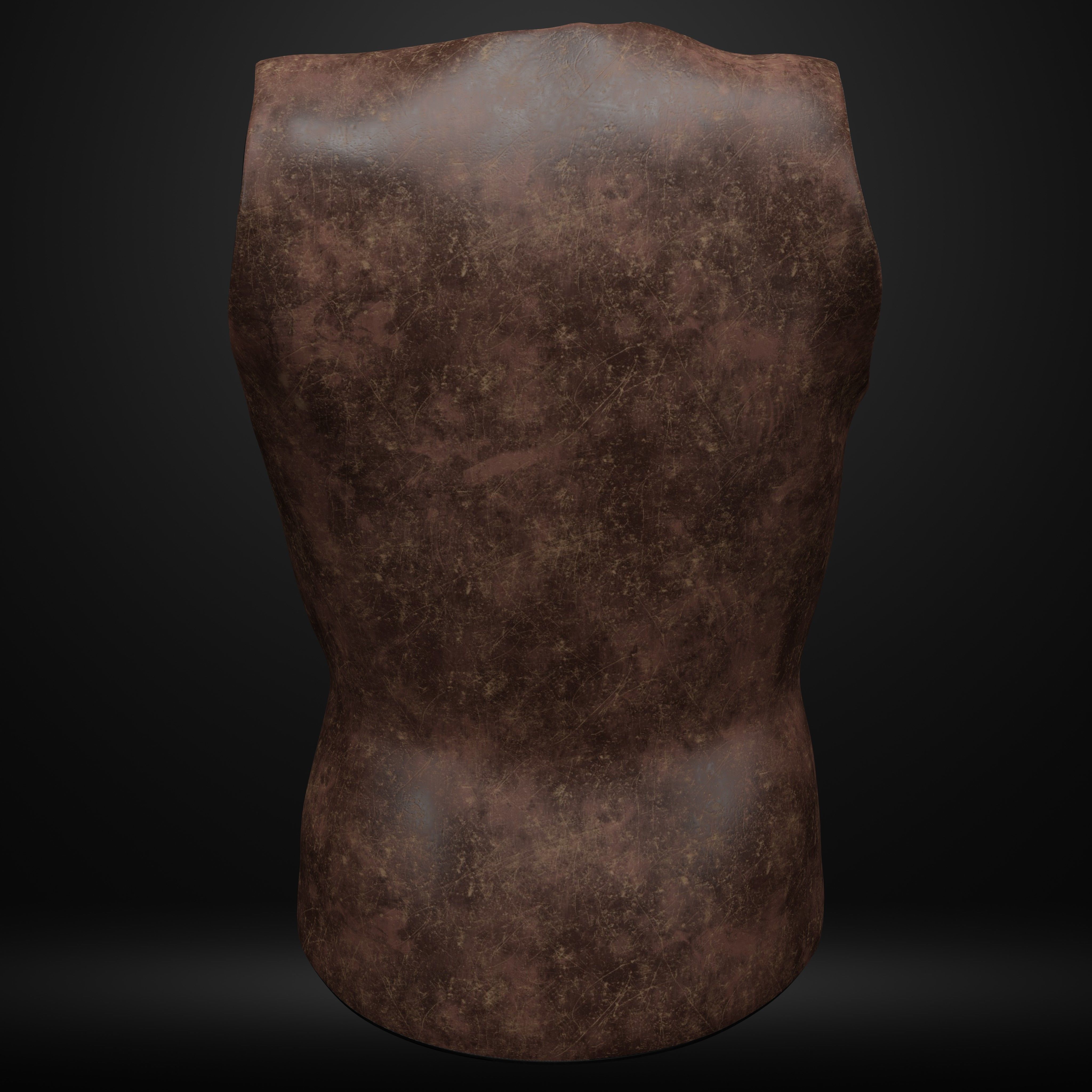 Brigandine Medieval Armor Low-poly 3D model_13