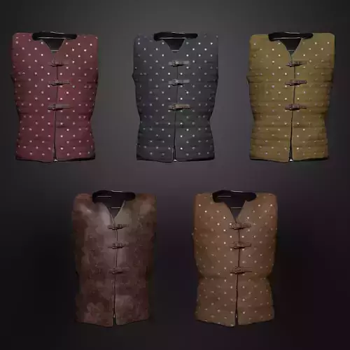Brigandine Medieval Armor Low-poly 3D model