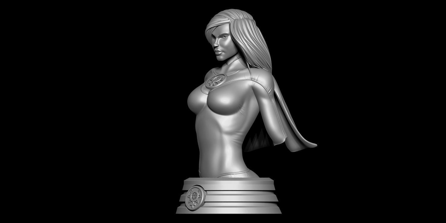 Fanart ATOM EVE - Bust  3D print model_2