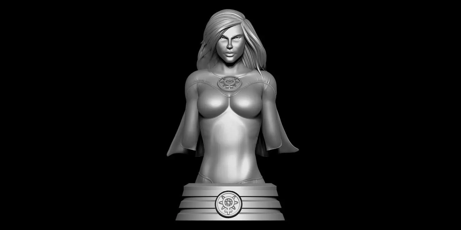 Fanart ATOM EVE - Bust  3D print model_0