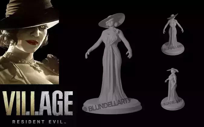 Lady Dimitrescu STL - Resident Evil 8 
