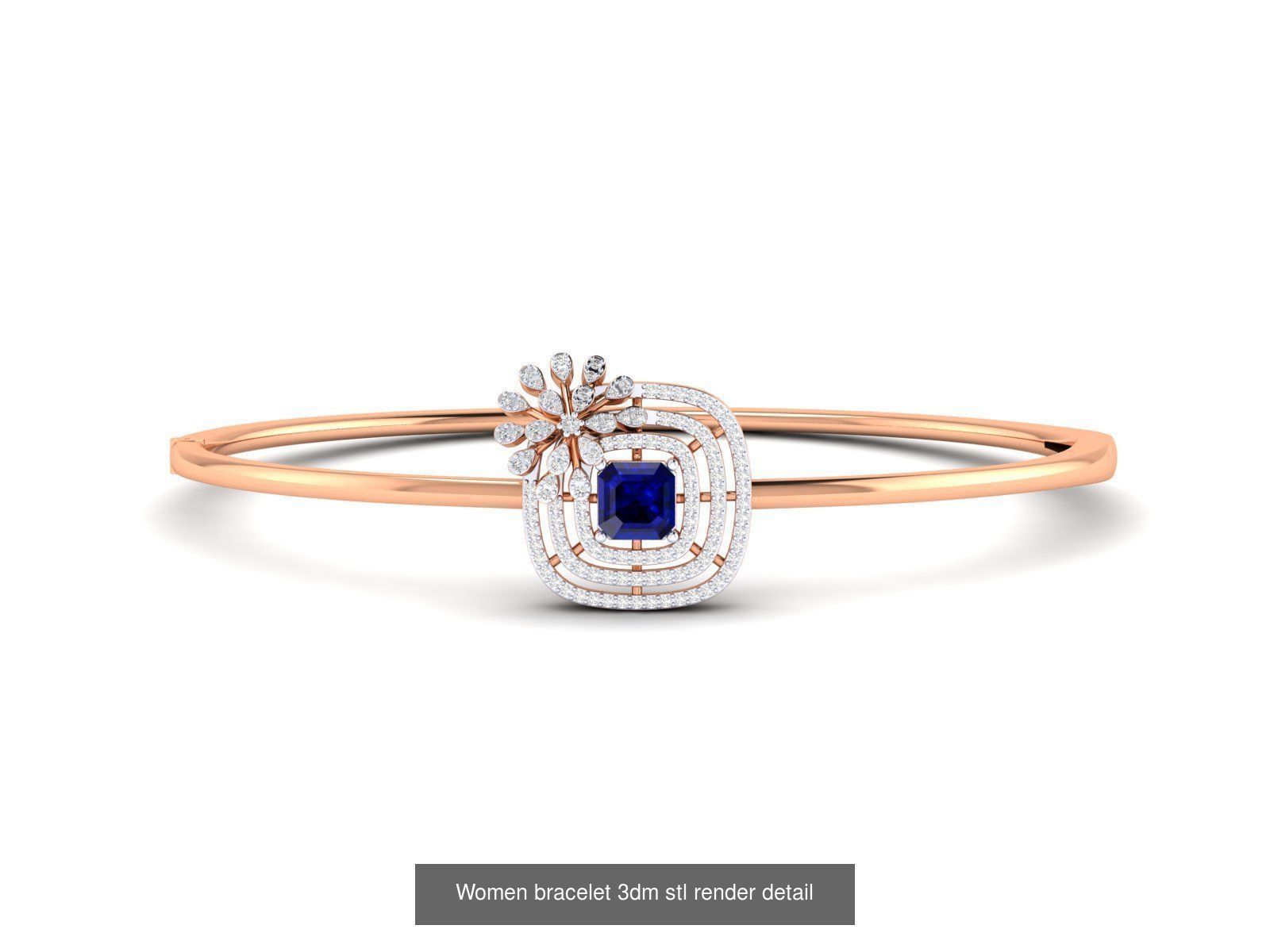 Ring Pendant Bracelet 3dm stl renders details 3D Model Collection_3