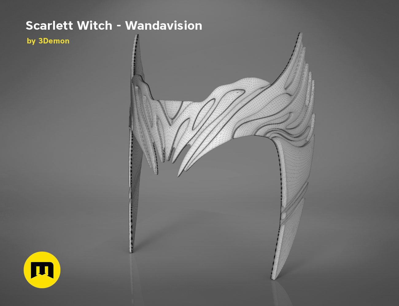 Scarlet Witch Headpiece 3D print model_9