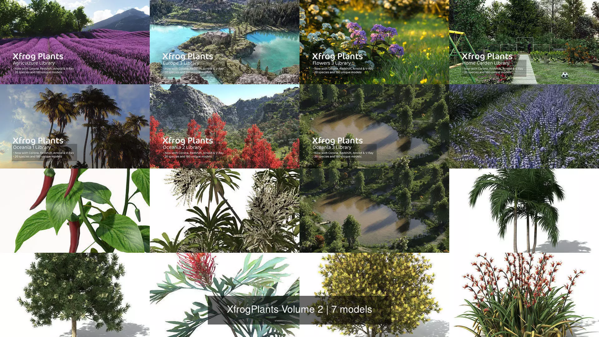 XfrogPlants Volume 2 3D Model Collection_0