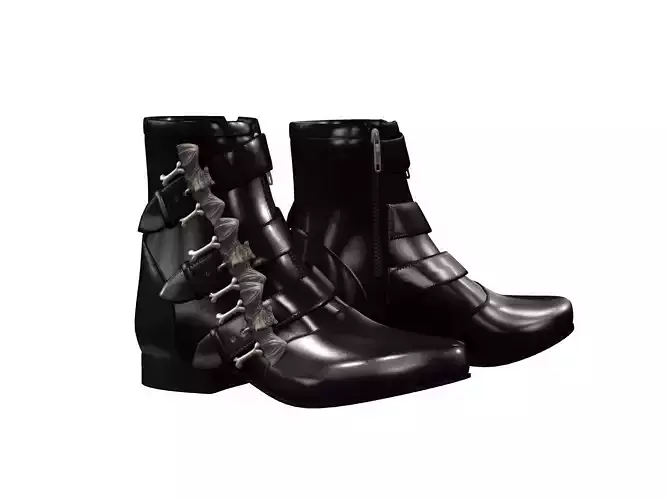 Bat Buckle Boots