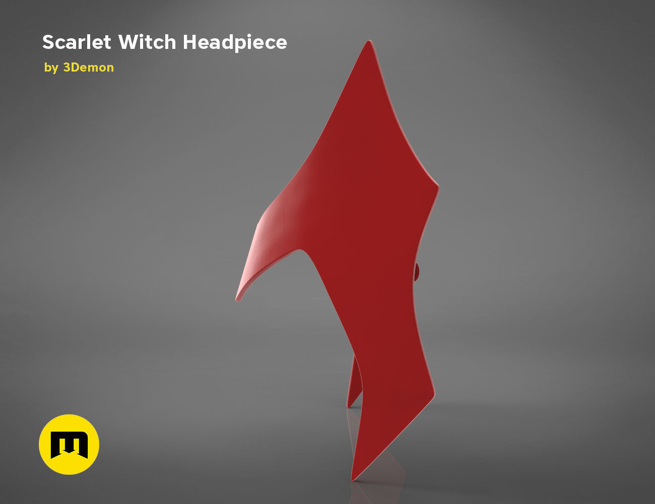 Scarlet Witch Halloween Headpiece 3D print model_7