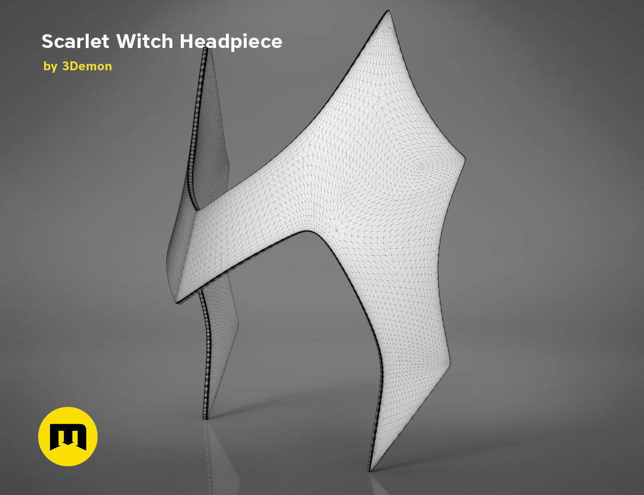 Scarlet Witch Halloween Headpiece 3D print model_16
