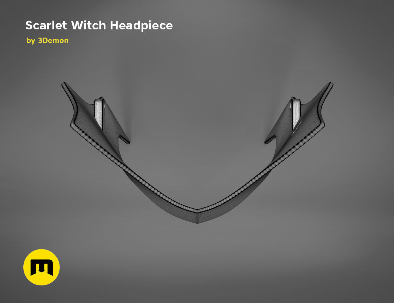Scarlet Witch Halloween Headpiece 3D print model_21