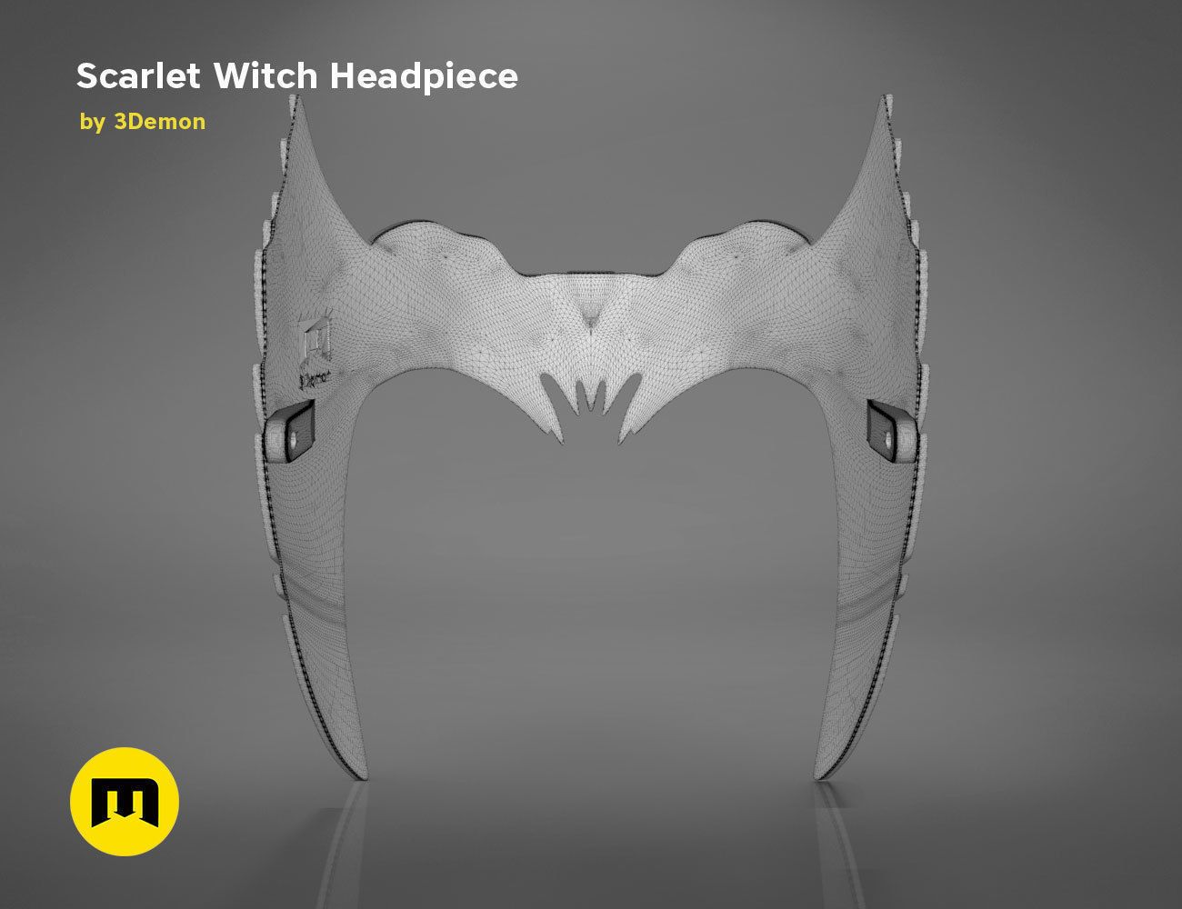 Scarlet Witch Halloween Headpiece 3D print model_14