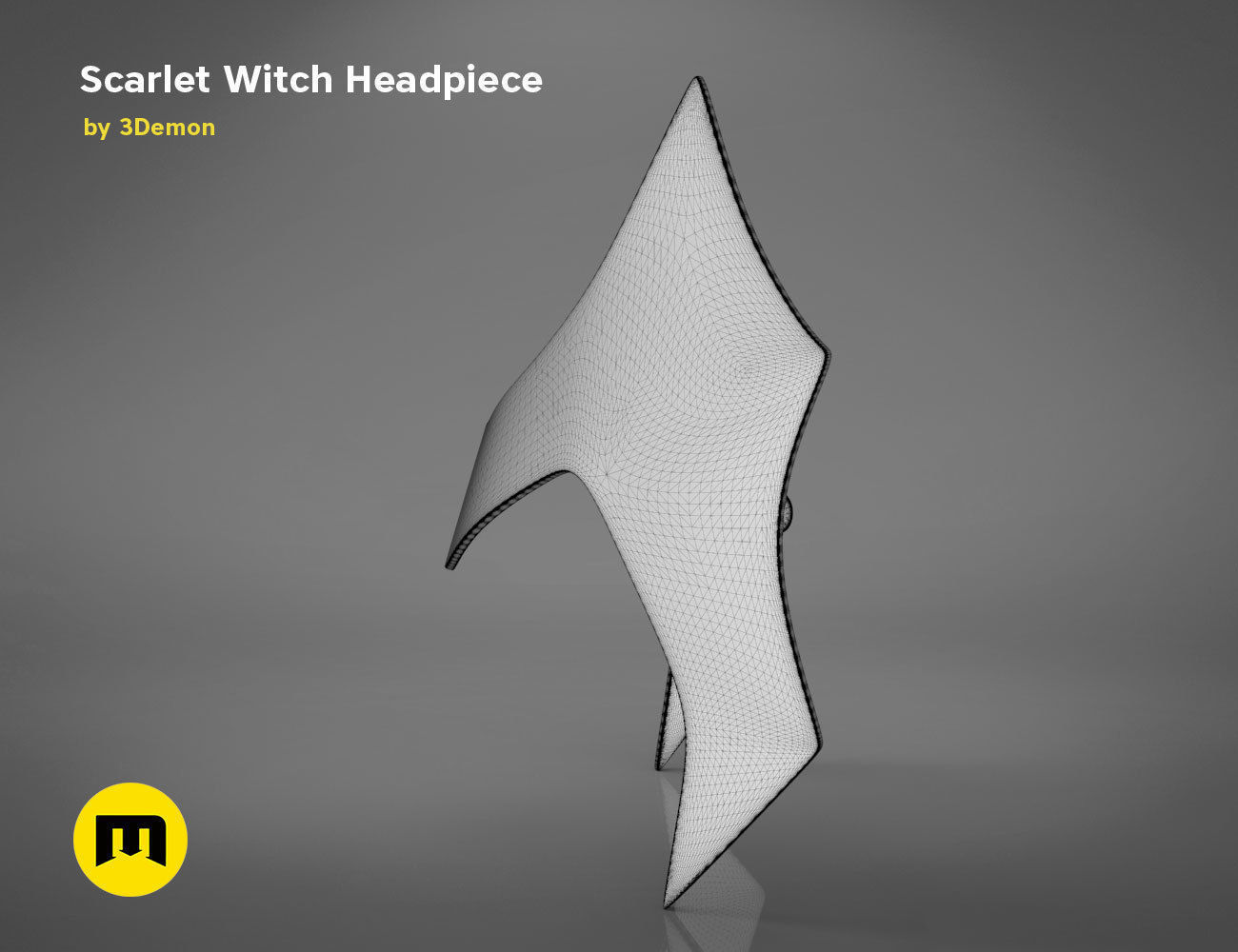 Scarlet Witch Halloween Headpiece 3D print model_20