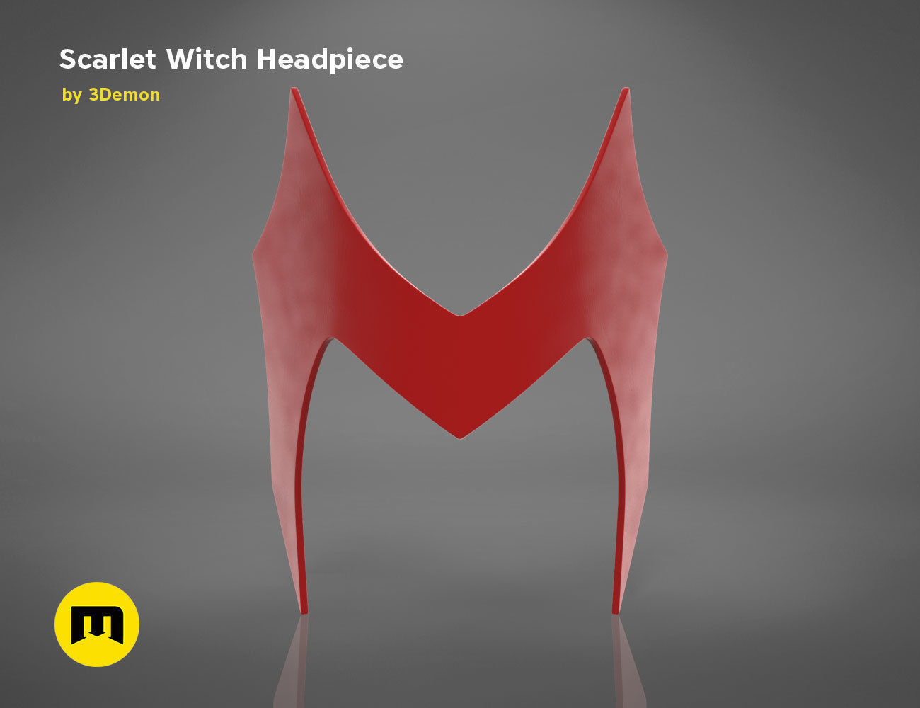 Scarlet Witch Halloween Headpiece 3D print model_4