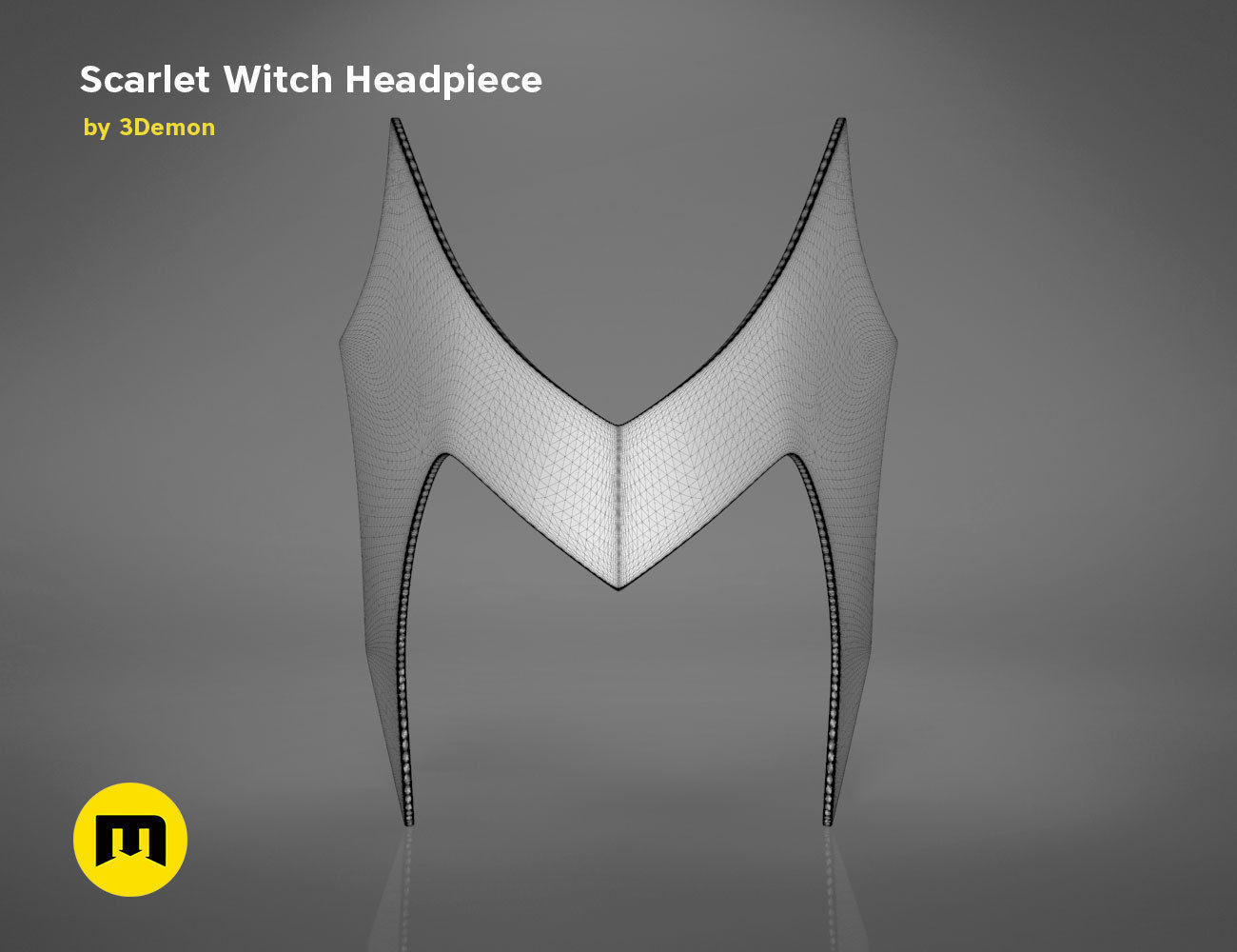 Scarlet Witch Halloween Headpiece 3D print model_15