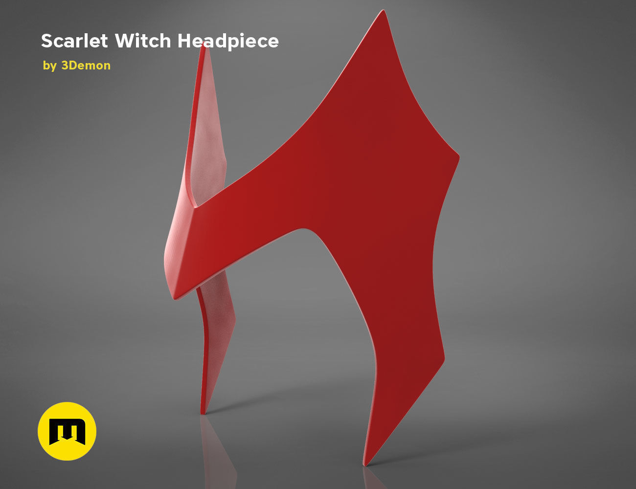 Scarlet Witch Halloween Headpiece 3D print model_3