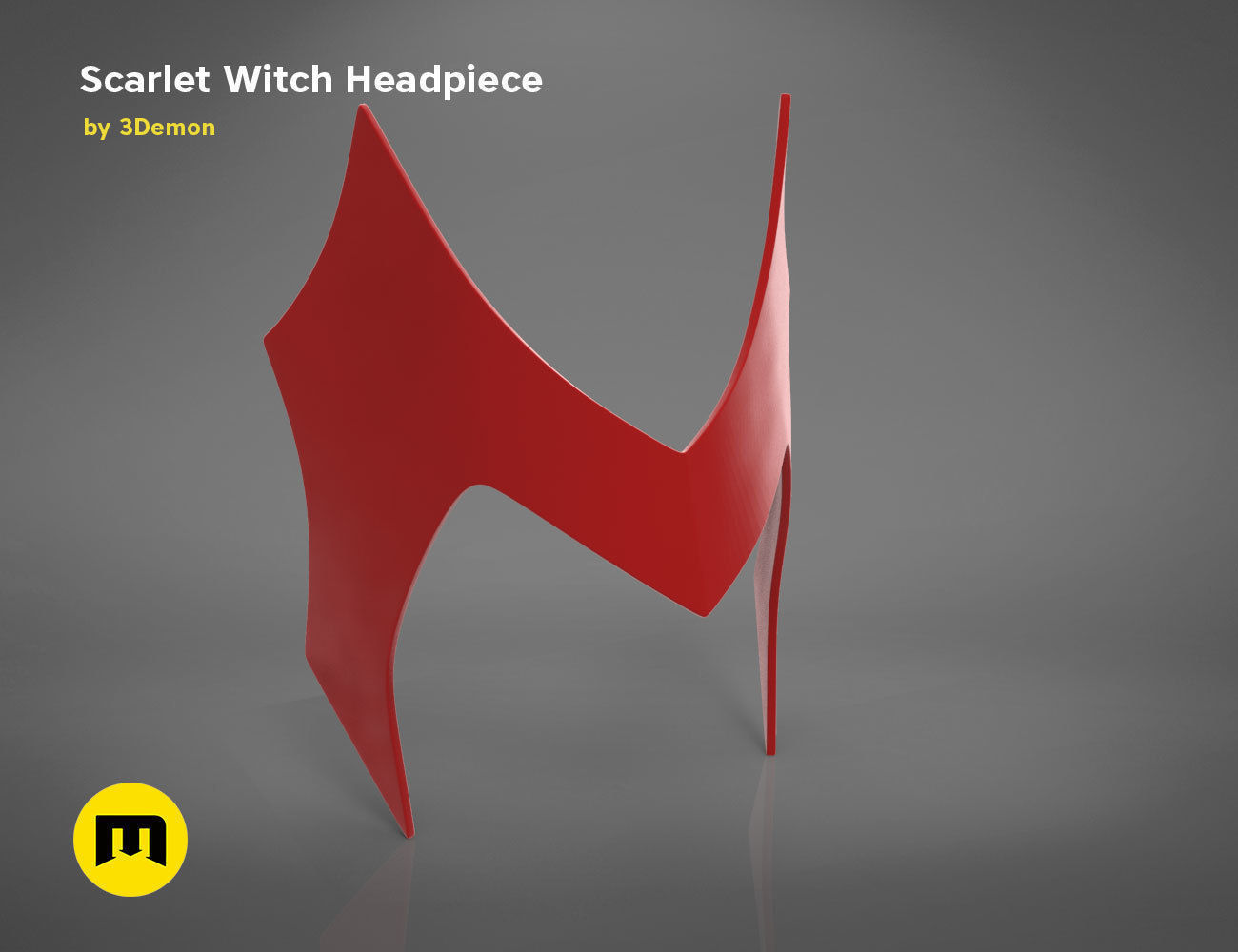 Scarlet Witch Halloween Headpiece 3D print model_6