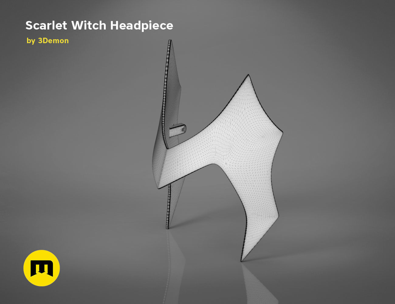 Scarlet Witch Halloween Headpiece 3D print model_17