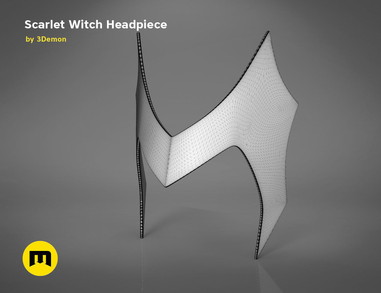 Scarlet Witch Halloween Headpiece 3D print model_13