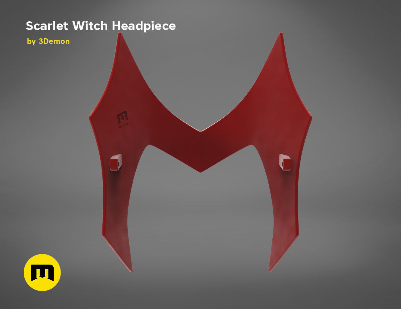 Scarlet Witch Halloween Headpiece 3D print model_2
