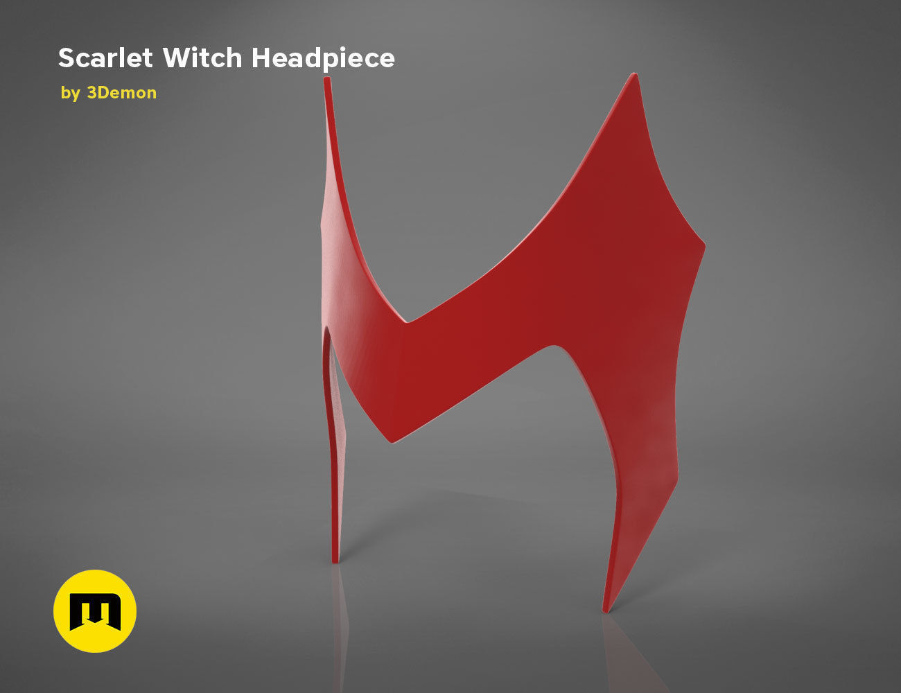 Scarlet Witch Halloween Headpiece 3D print model_1