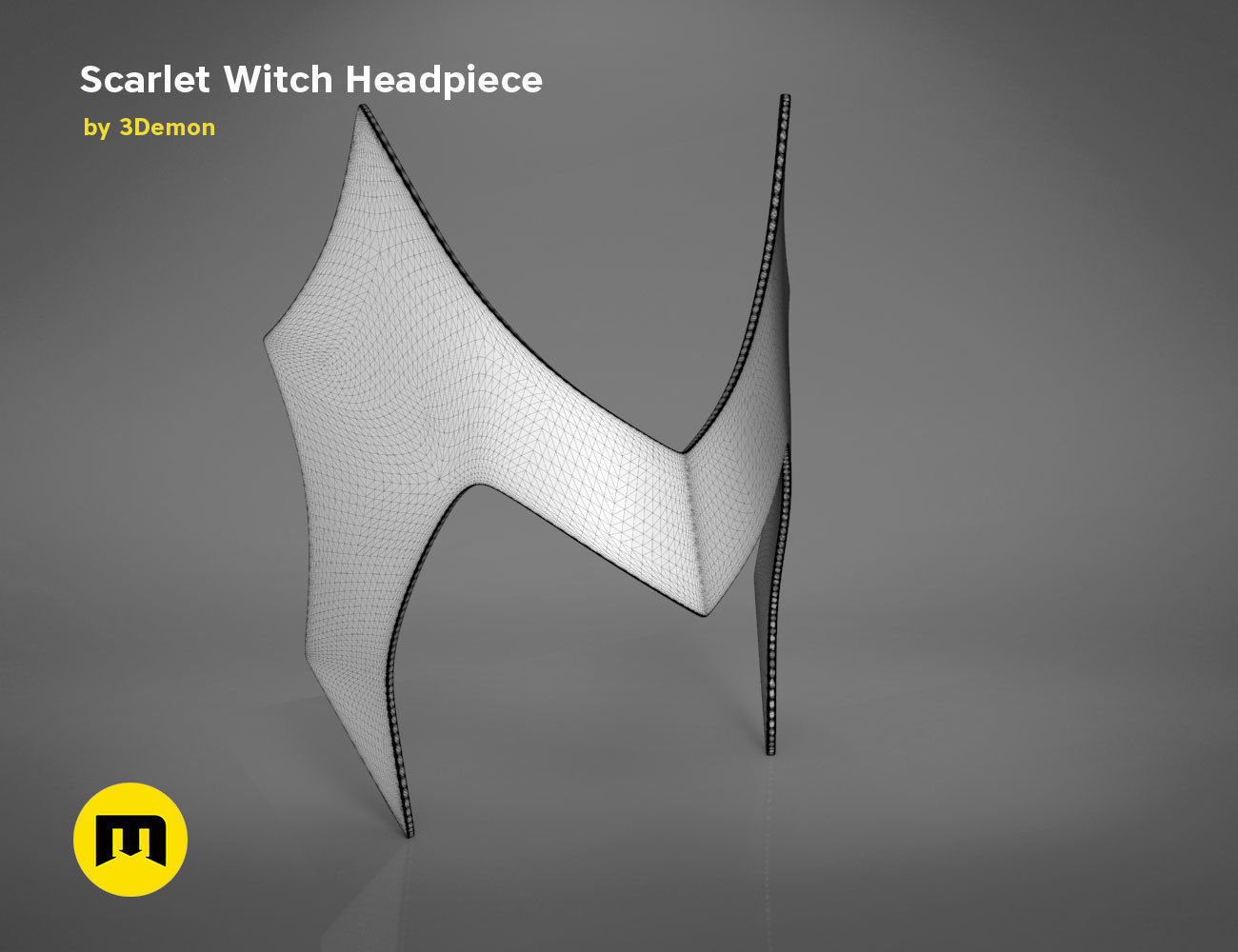 Scarlet Witch Halloween Headpiece 3D print model_19