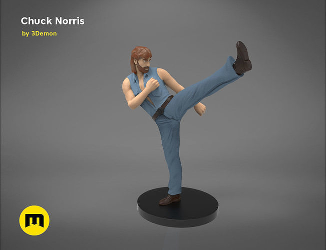 Chuck Norris  Figure 3D print model