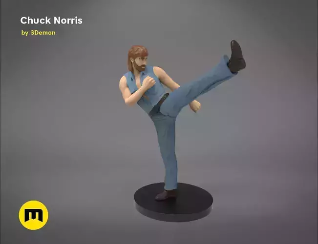 Chuck Norris  Figure 3D print model