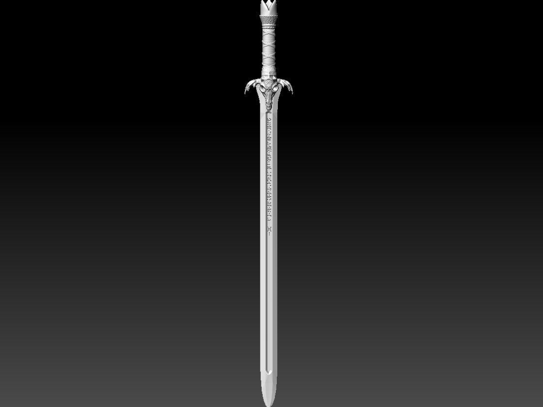 Conan Sword - Real Size - Conan The Barbarian 3D print model_3