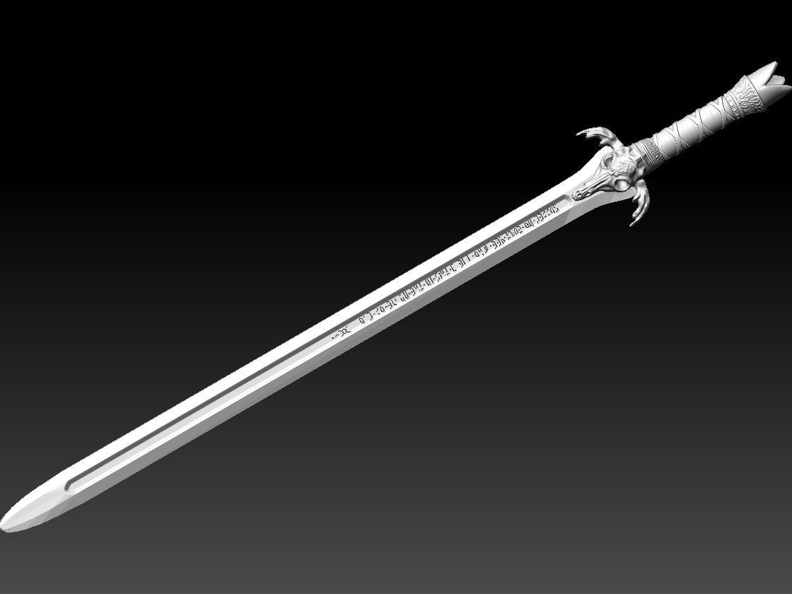 Conan Sword - Real Size - Conan The Barbarian 3D print model_4