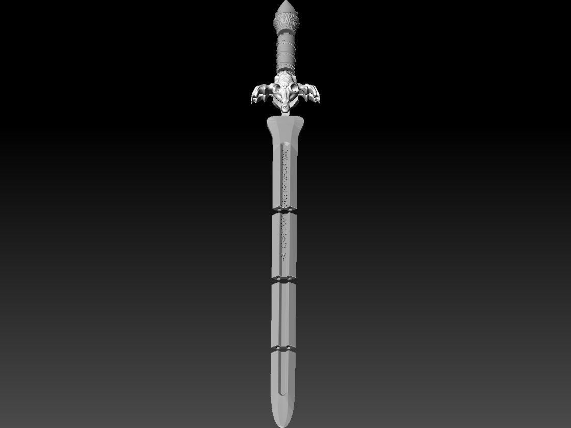 Conan Sword - Real Size - Conan The Barbarian 3D print model_11
