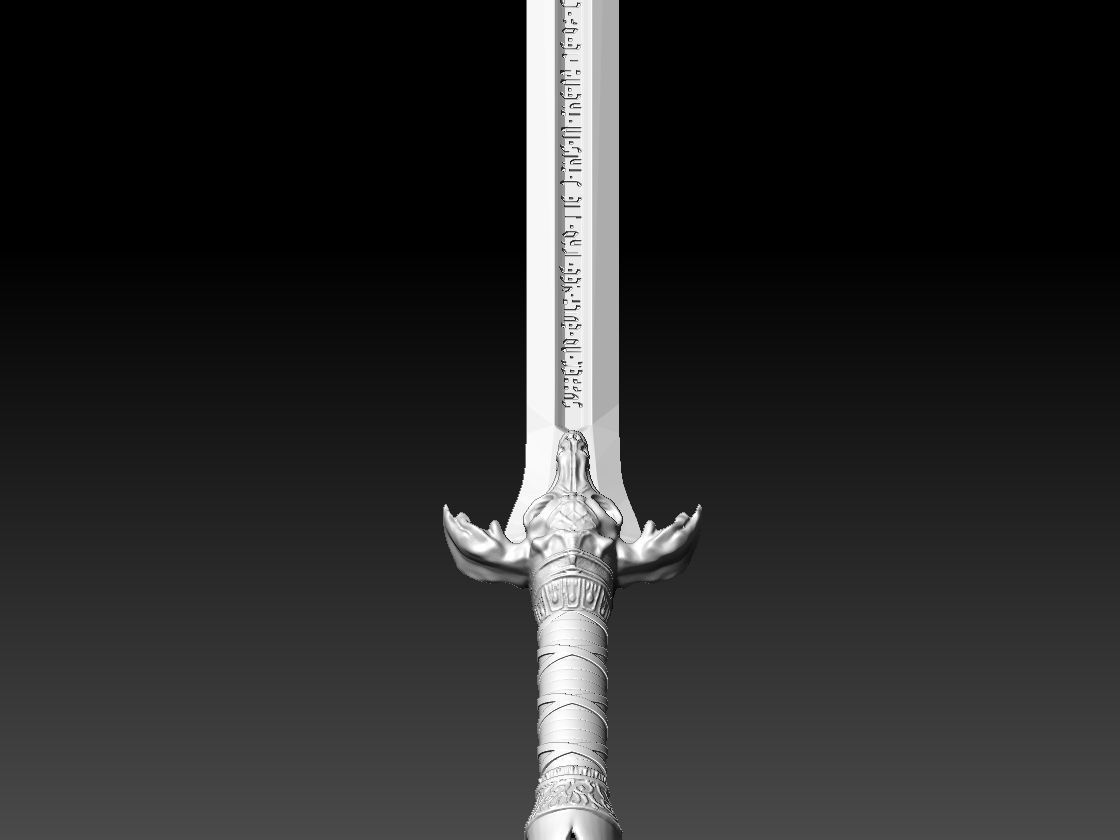 Conan Sword - Real Size - Conan The Barbarian 3D print model_6