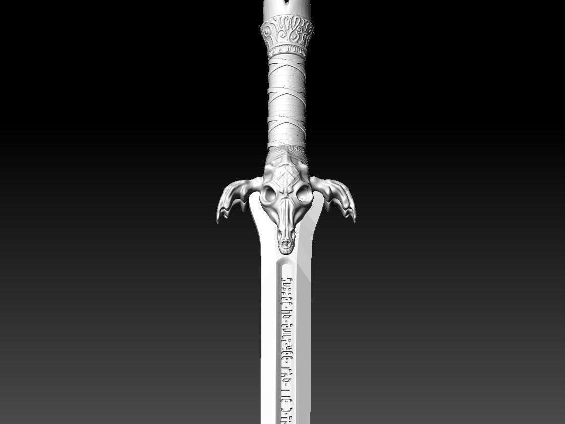 Conan Sword - Real Size - Conan The Barbarian 3D print model_7
