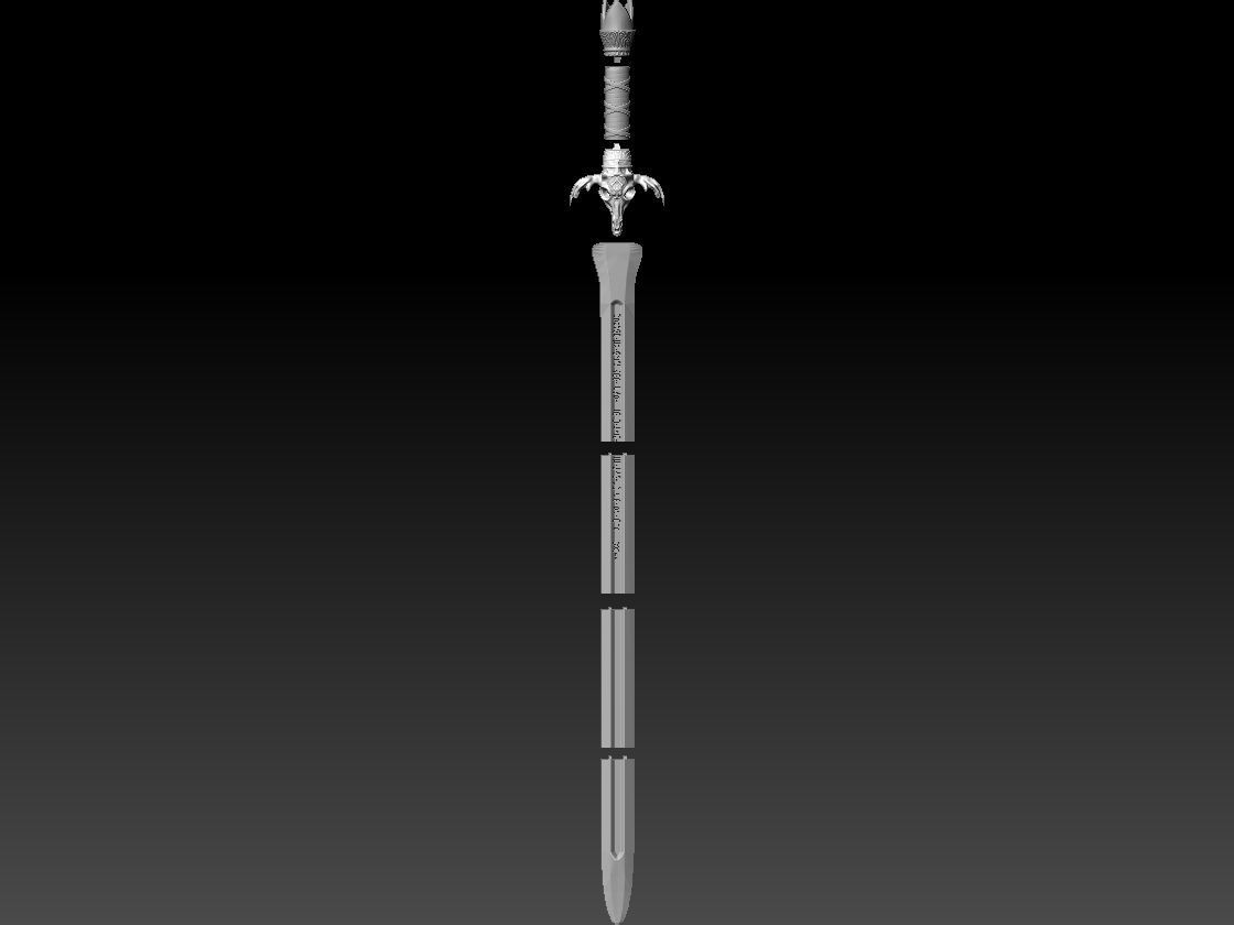Conan Sword - Real Size - Conan The Barbarian 3D print model_10