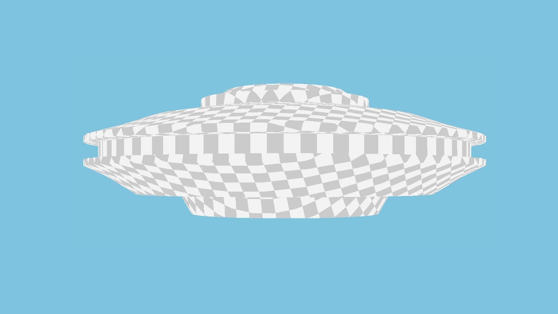 Spaceship UFO A1 - Green - Alien SciFi Vehicle Low-poly 3D model_12