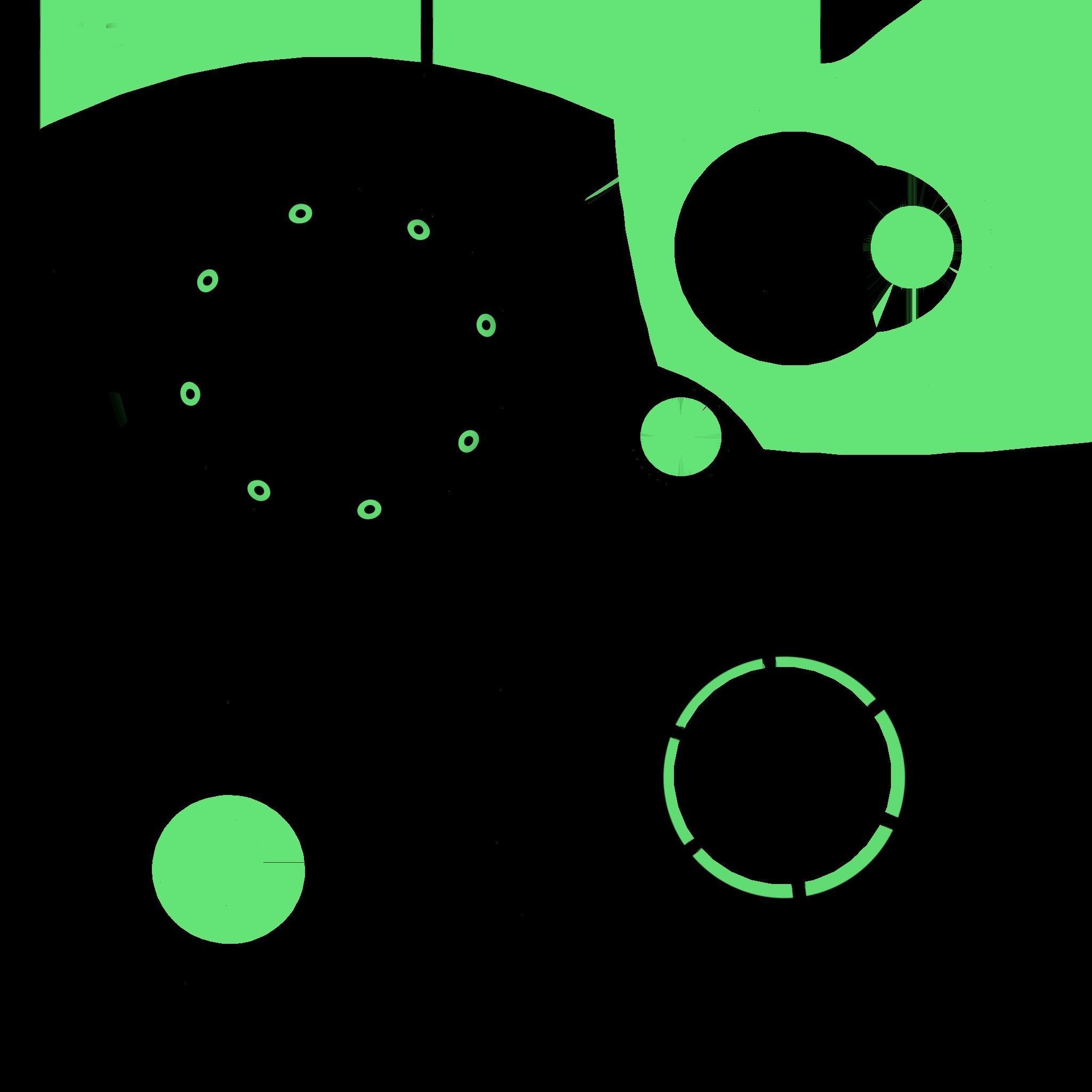 Spaceship UFO A1 - Green - Alien SciFi Vehicle Low-poly 3D model_17