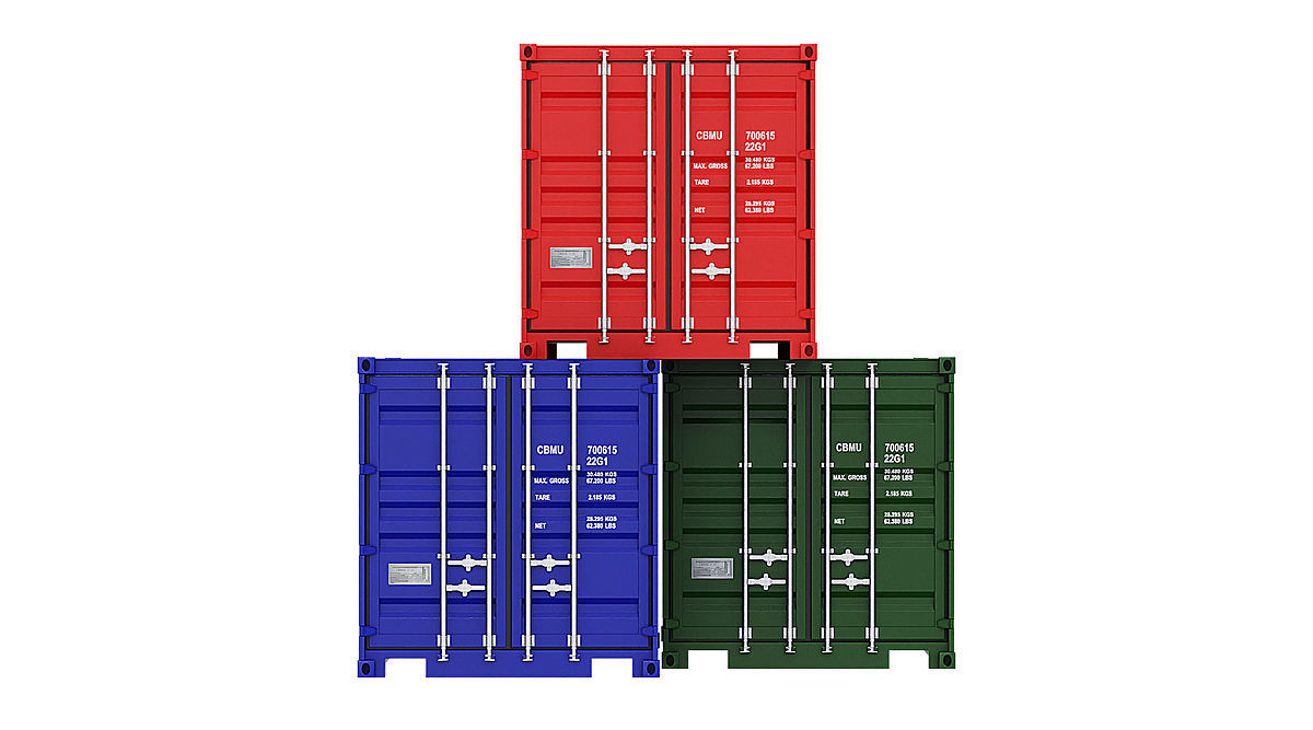 Shipping Container BLENDER 3D Model Cycles 3D model_1