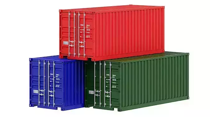 Shipping Container BLENDER 3D Model Cycles 3D model