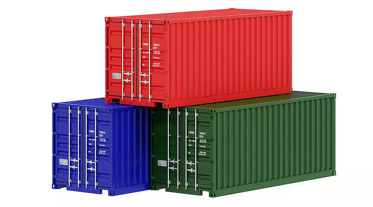 Shipping Container BLENDER 3D Model Cycles 3D model_0