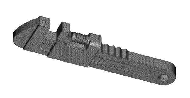 Monkey Wrench Toy 3D print model_5